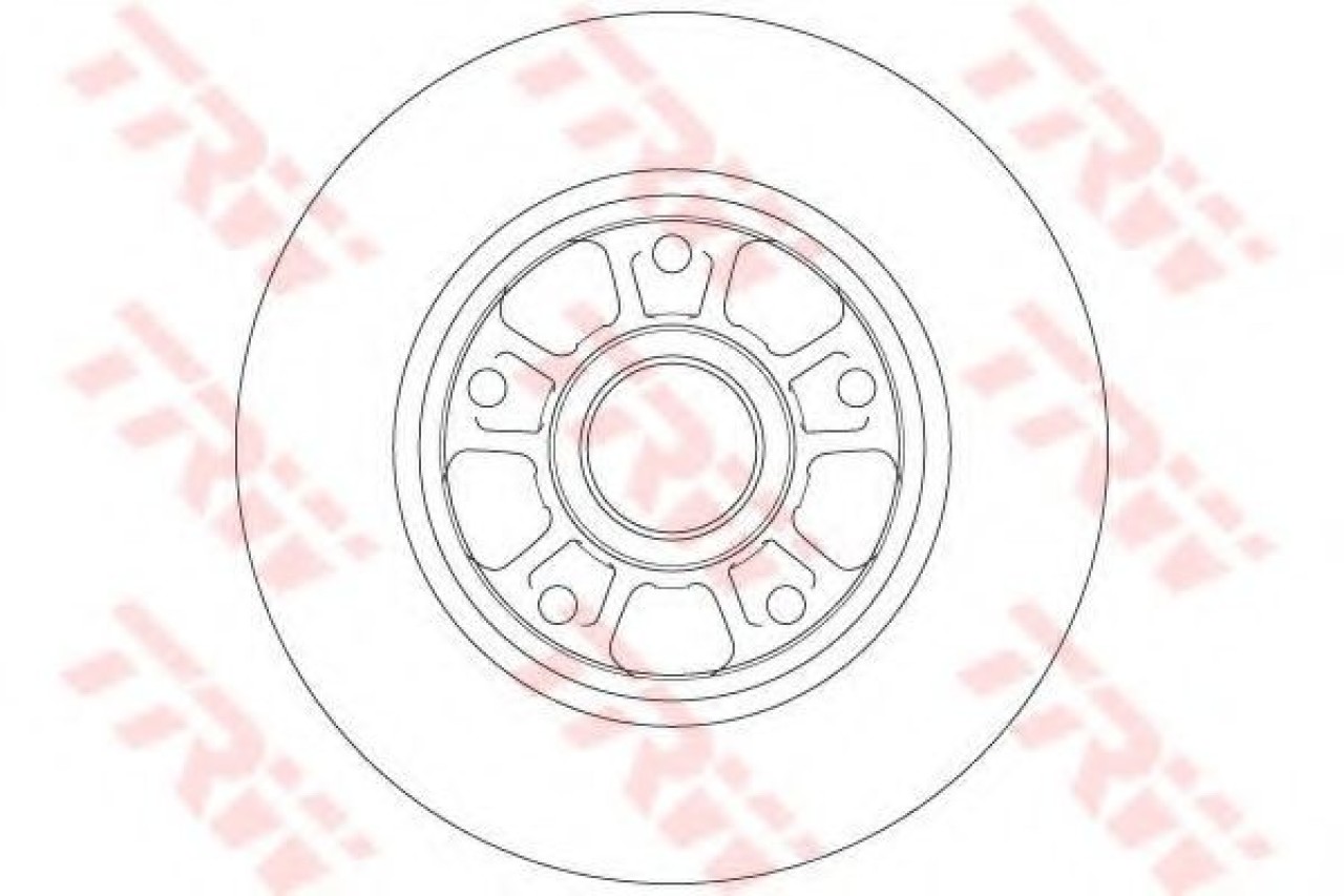Disc frana RENAULT MEGANE III Hatchback (BZ0) (2008 - 2016) TRW DF6182 piesa NOUA