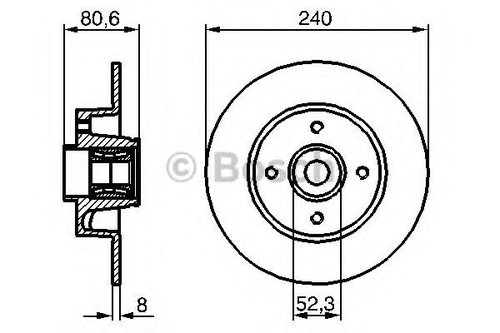 Disc frana RENAULT MODUS / GRAND MODUS (F/JP0) (2004 - 2016) BOSCH 0 986 479 278 piesa NOUA