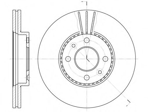 Disc frana RENAULT SCENIC I (JA0/1) (1999 - 2003) REMSA 6227.10 piesa NOUA