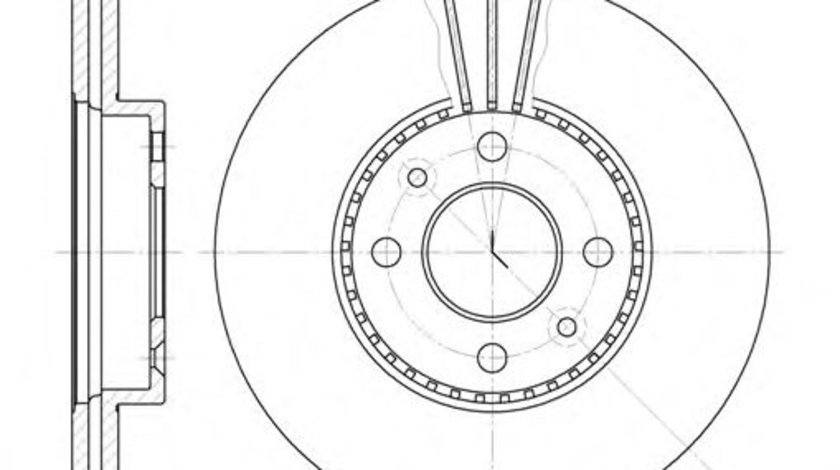 Disc frana RENAULT SCENIC I (JA0/1) (1999 - 2003) REMSA 6227.10 piesa NOUA