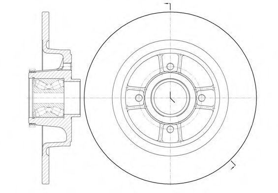 Disc frana RENAULT SCENIC I (JA0/1) (1999 - 2003) REMSA 6698.20 piesa NOUA
