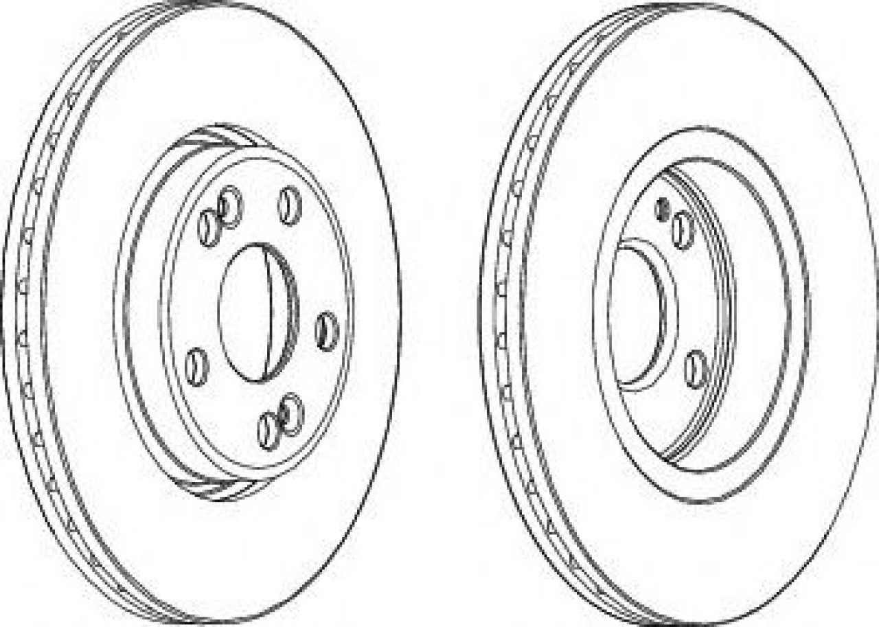 Disc frana RENAULT SCENIC I (JA0/1) (1999 - 2003) FERODO DDF1123 piesa NOUA