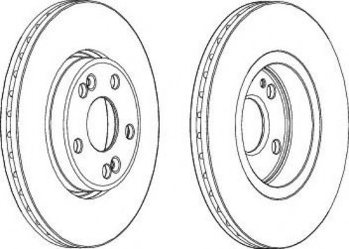 Disc frana RENAULT SCENIC I (JA0/1) (1999 - 2003) FERODO DDF1123 piesa NOUA