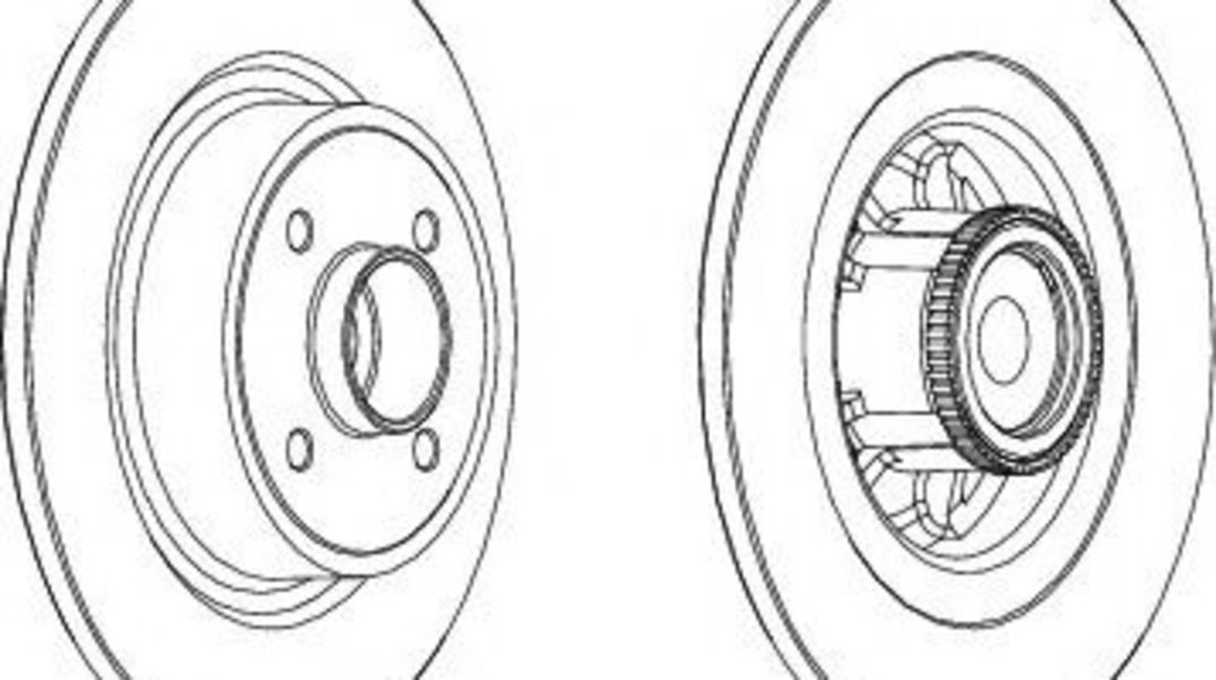 Disc frana RENAULT SCENIC I (JA0/1) (1999 - 2003) FERODO DDF1641-1 piesa NOUA