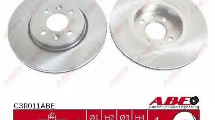 Disc frana RENAULT SCENIC II (JM0/1) (2003 - 2009) ABE C3R011ABE piesa NOUA