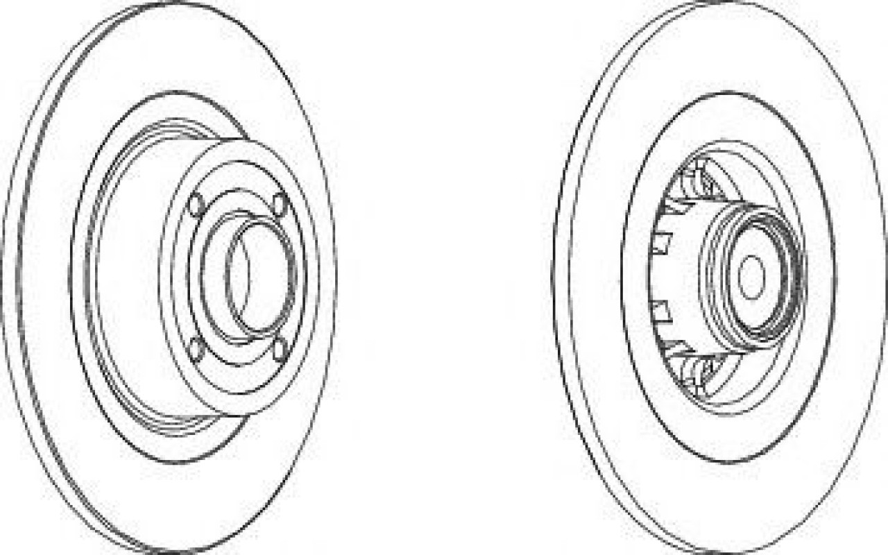 Disc frana RENAULT SCENIC II (JM0/1) (2003 - 2009) FERODO DDF1570-1 piesa NOUA