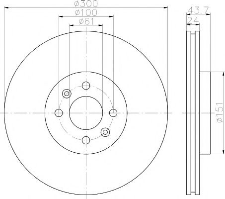 Disc frana RENAULT SCENIC II (JM0/1) (2003 - 2009) TEXTAR 92149503 piesa NOUA