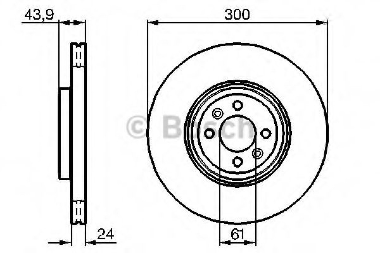 Disc frana RENAULT SCENIC II (JM0/1) (2003 - 2009) BOSCH 0 986 479 209 piesa NOUA