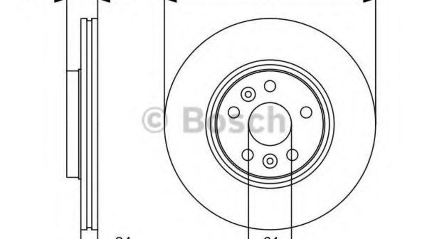 Disc frana RENAULT SCENIC II (JM0/1) (2003 - 2009) BOSCH 0 986 479 554 piesa NOUA