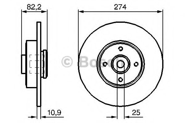 Disc frana RENAULT SCENIC II (JM0/1) (2003 - 2009) BOSCH 0 986 479 270 piesa NOUA