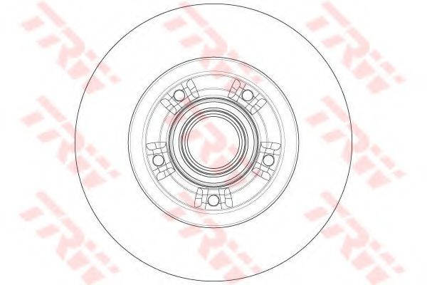Disc frana RENAULT SCENIC III (JZ0/1) (2009 - 2016) TRW DF6203BS piesa NOUA