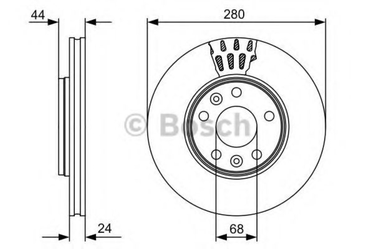 Disc frana RENAULT SCENIC III (JZ0/1) (2009 - 2016) BOSCH 0 986 479 C62 piesa NOUA