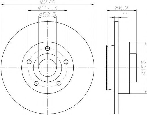 Disc frana RENAULT SCENIC III (JZ0/1) (2009 - 2016) TEXTAR 92232603 piesa NOUA
