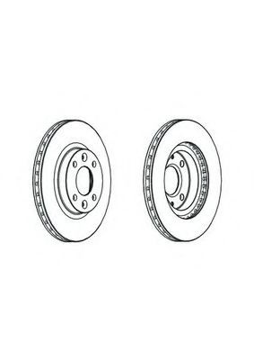 Disc frana RENAULT SYMBOL II (LU1/2) (2008 - 2013) FERODO DDF2327C piesa NOUA