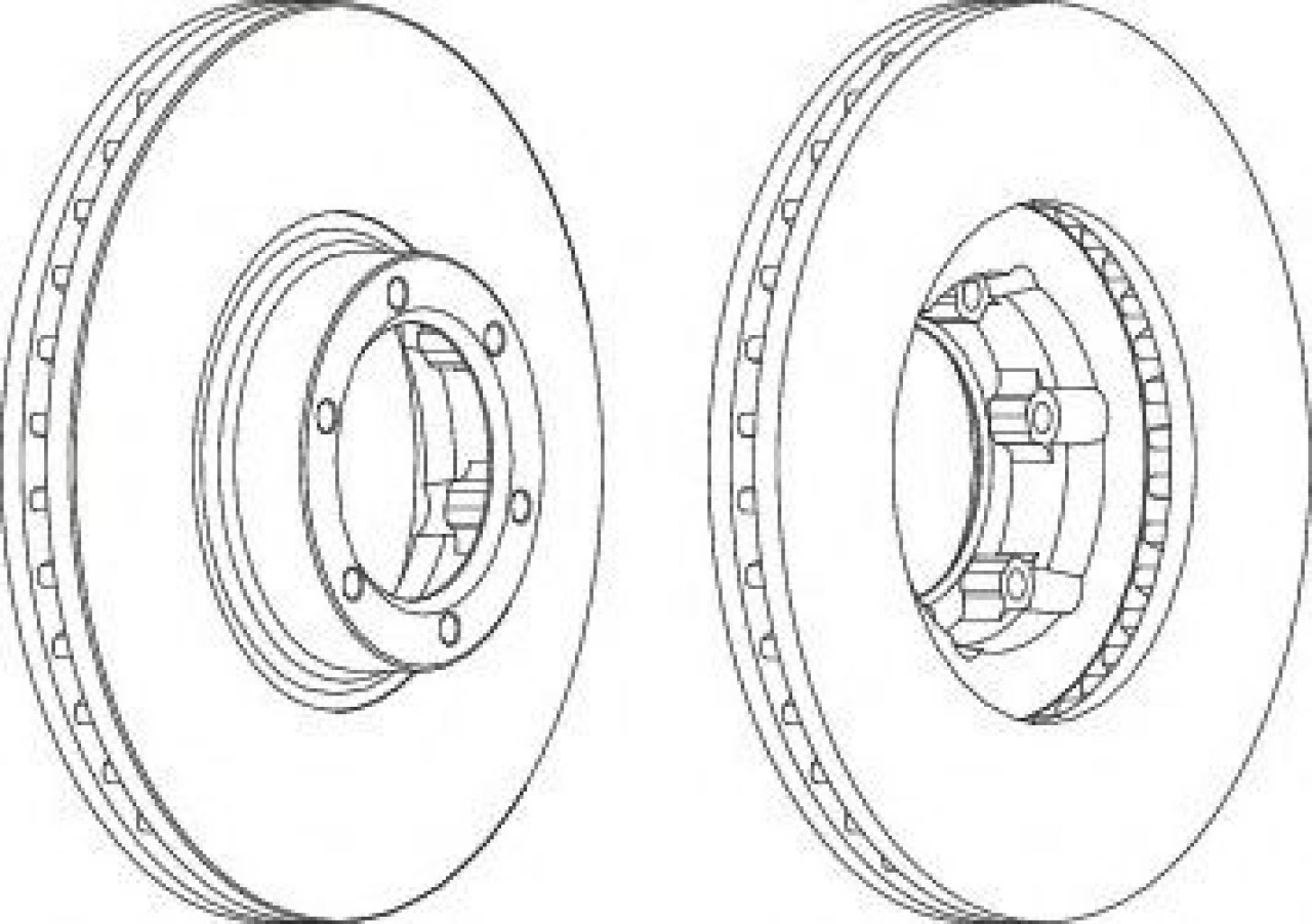 Disc frana RENAULT TRAFIC I bus (TXW) (1989 - 2001) FERODO DDF160-1 piesa NOUA