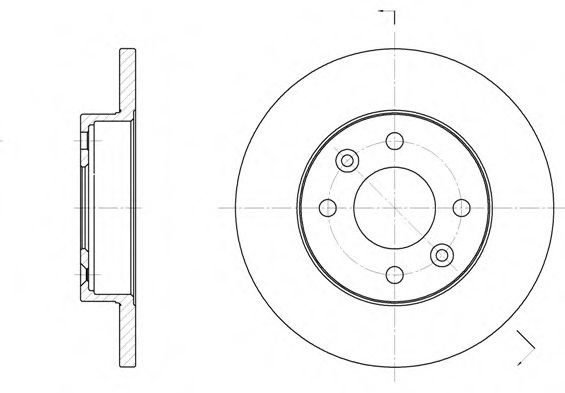 Disc frana RENAULT TWINGO I (C06) (1993 - 2012) REMSA 6067.00 piesa NOUA