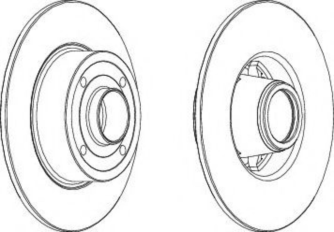 Disc frana RENAULT TWINGO II (CN0) (2007 - 2014) FERODO DDF1369C-1 piesa NOUA