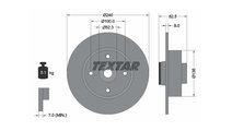 Disc frana Renault TWINGO II (CN0_) 2007-2016 #2 0...