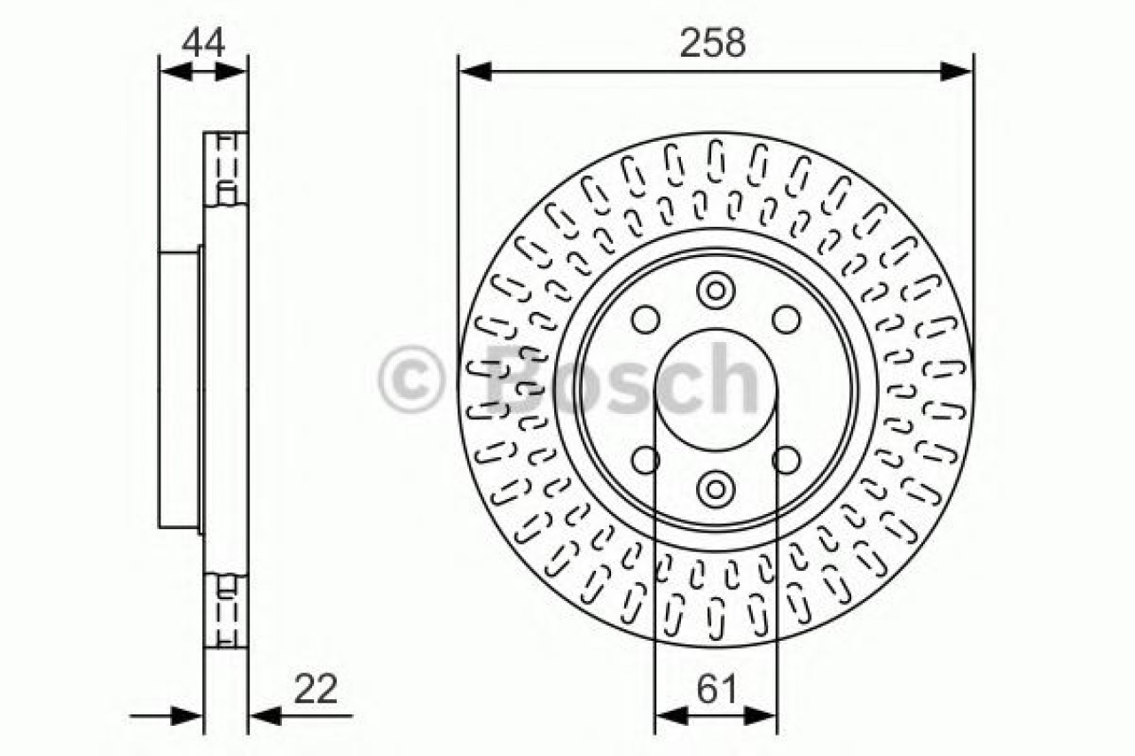 Disc frana RENAULT TWINGO III (2014 - 2016) BOSCH 0 986 479 A86 piesa NOUA
