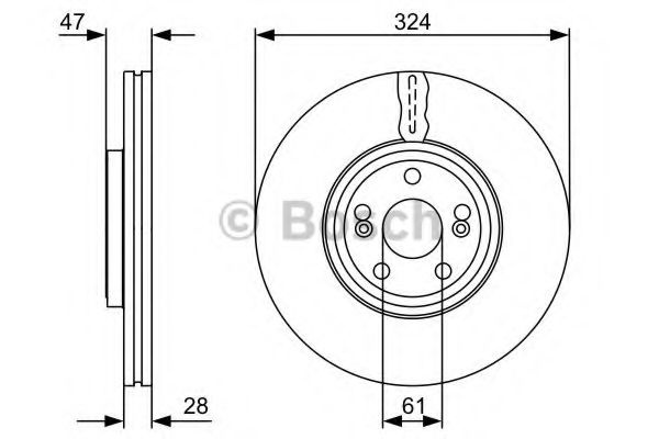Disc frana RENAULT VEL SATIS (BJ0) (2002 - 2016) BOSCH 0 986 479 565 piesa NOUA
