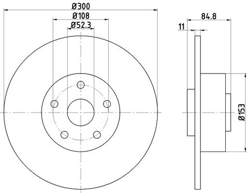 Disc frana RENAULT VEL SATIS (BJ0) (2002 - 2016) RINGER 0950004268 piesa NOUA