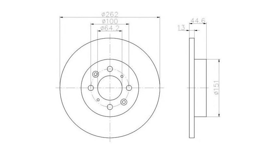 Disc frana Rover 200 cupe (XW) 1992-1999 #2 08691810