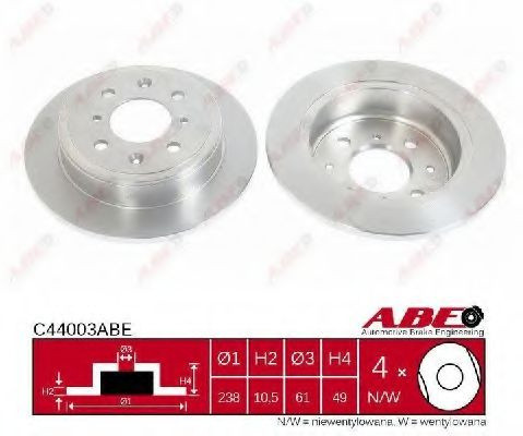 Disc frana ROVER 25 (RF) (1999 - 2005) ABE C44003ABE piesa NOUA