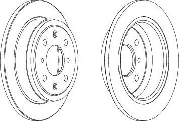 Disc frana ROVER 25 (RF) (1999 - 2005) FERODO DDF468C piesa NOUA