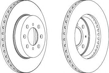 Disc frana ROVER 25 (RF) (1999 - 2005) FERODO DDF492 piesa NOUA