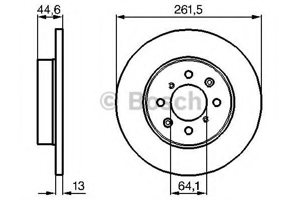 Disc frana ROVER 45 (RT) (2000 - 2005) BOSCH 0 986 478 889 piesa NOUA