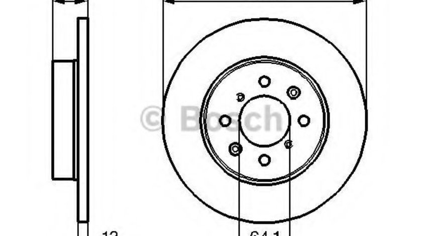 Disc frana ROVER 45 (RT) (2000 - 2005) BOSCH 0 986 478 889 piesa NOUA