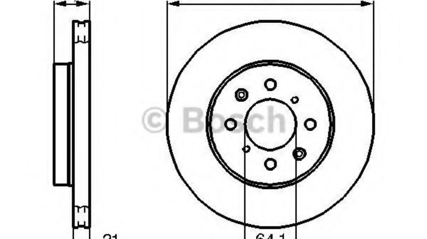 Disc frana ROVER 45 (RT) (2000 - 2005) BOSCH 0 986 479 B23 piesa NOUA