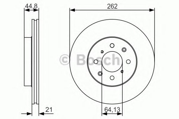 Disc frana ROVER 45 (RT) (2000 - 2005) BOSCH 0 986 479 R80 piesa NOUA