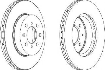 Disc frana ROVER 45 (RT) (2000 - 2005) FERODO DDF492 piesa NOUA