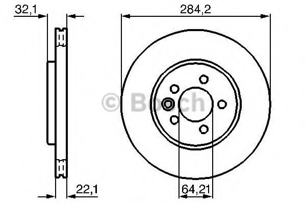 Disc frana ROVER 75 (RJ) (1999 - 2005) BOSCH 0 986 478 314 piesa NOUA