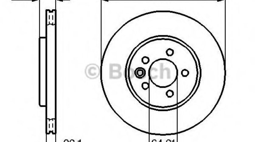 Disc frana ROVER 75 (RJ) (1999 - 2005) BOSCH 0 986 478 314 piesa NOUA