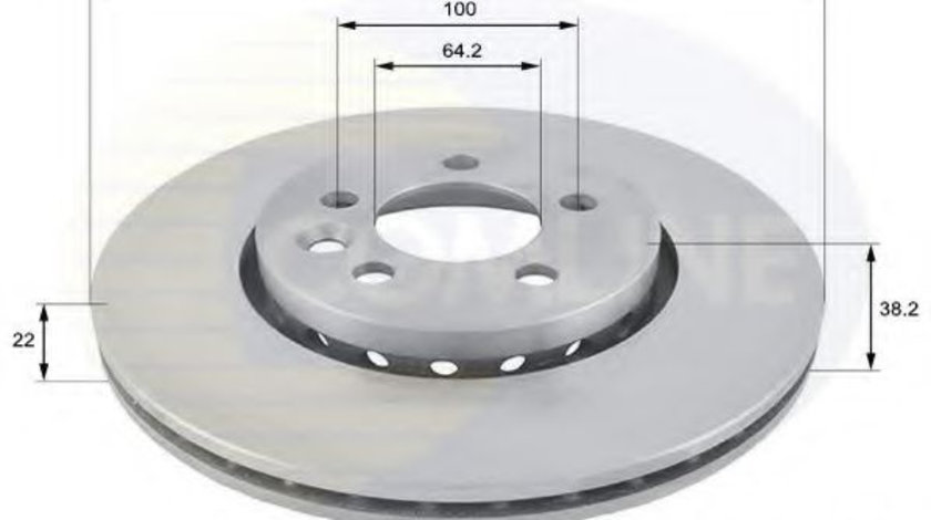 Disc frana ROVER 75 (RJ) (1999 - 2005) COMLINE ADC1318V piesa NOUA