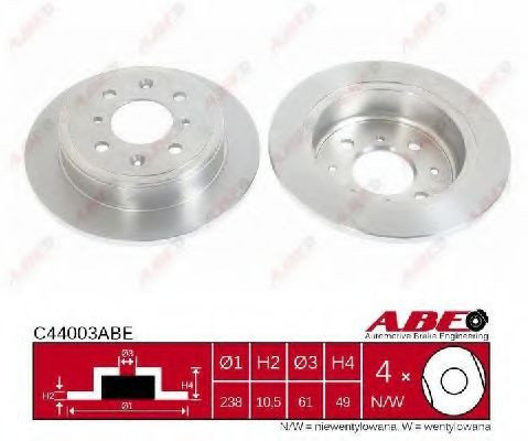 Disc frana ROVER STREETWISE (2003 - 2005) ABE C44003ABE piesa NOUA