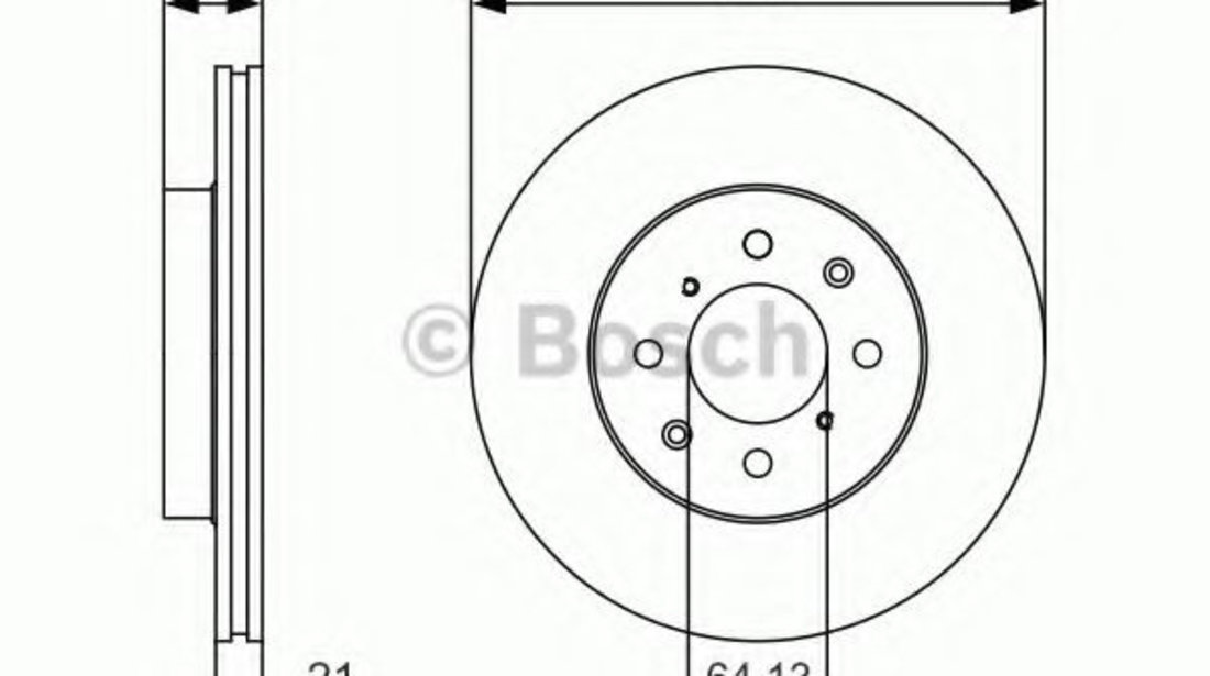 Disc frana ROVER STREETWISE (2003 - 2005) BOSCH 0 986 479 R80 piesa NOUA