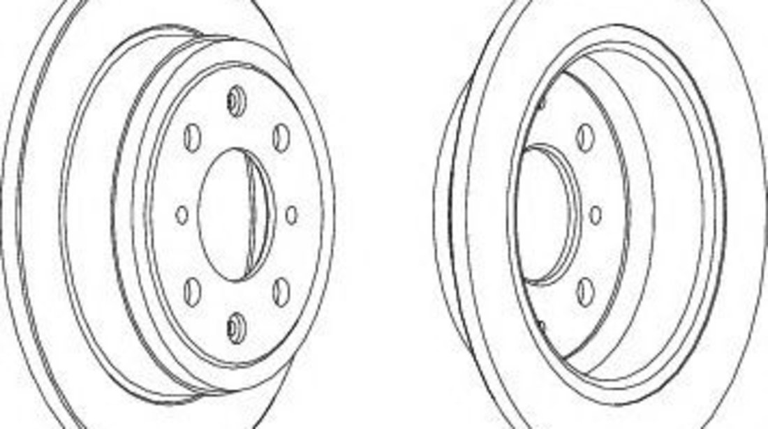 Disc frana ROVER STREETWISE (2003 - 2005) FERODO DDF468C piesa NOUA