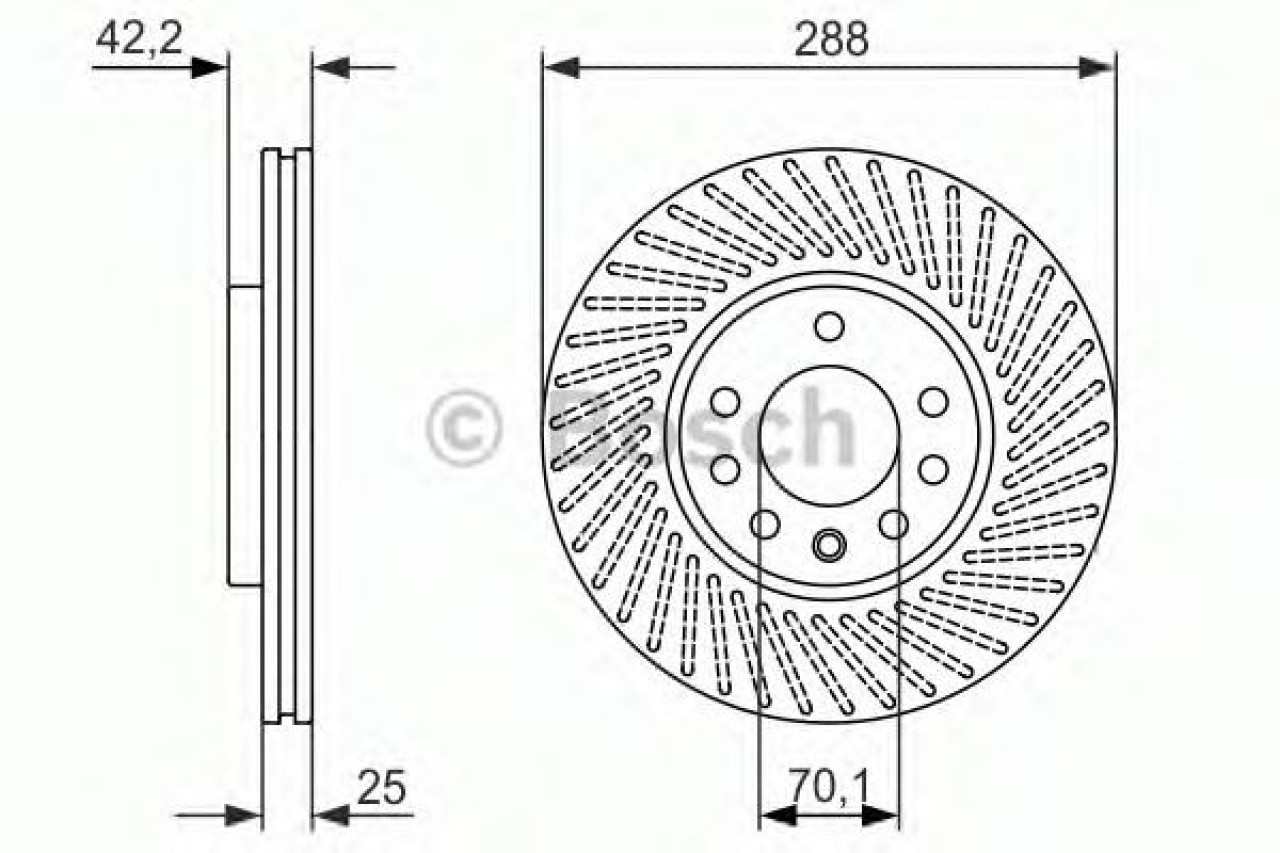 Disc frana SAAB 9-3 Cabriolet (YS3D) (1998 - 2003) BOSCH 0 986 479 884 piesa NOUA