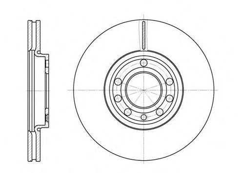 Disc frana SAAB 9-3 Cabriolet (YS3F) (2003 - 2016) REMSA 6689.10 piesa NOUA