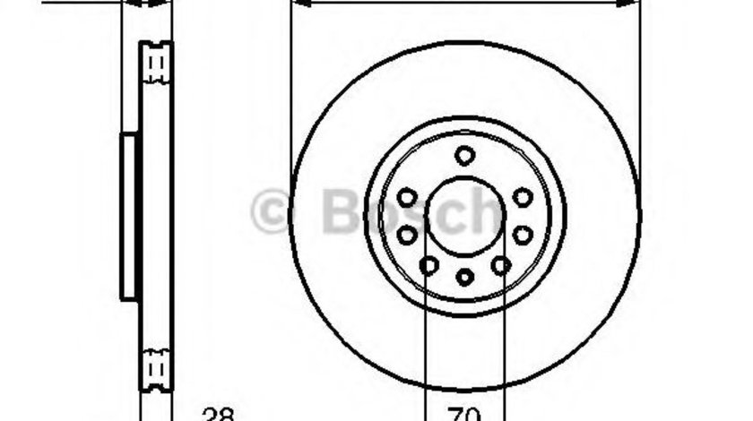 Disc frana SAAB 9-3 Cabriolet (YS3F) (2003 - 2016) BOSCH 0 986 479 143 piesa NOUA