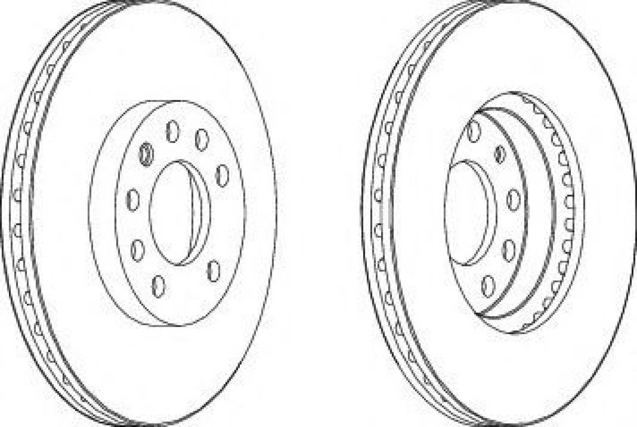Disc frana SAAB 9-3 Cabriolet (YS3F) (2003 - 2016) FERODO DDF1191 piesa NOUA