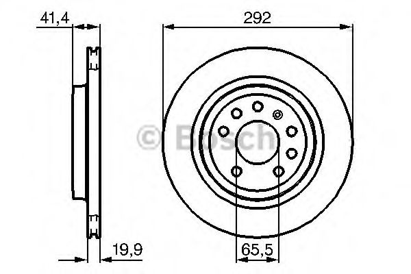 Disc frana SAAB 9-3 Combi (YS3F) (2005 - 2016) BOSCH 0 986 479 142 piesa NOUA