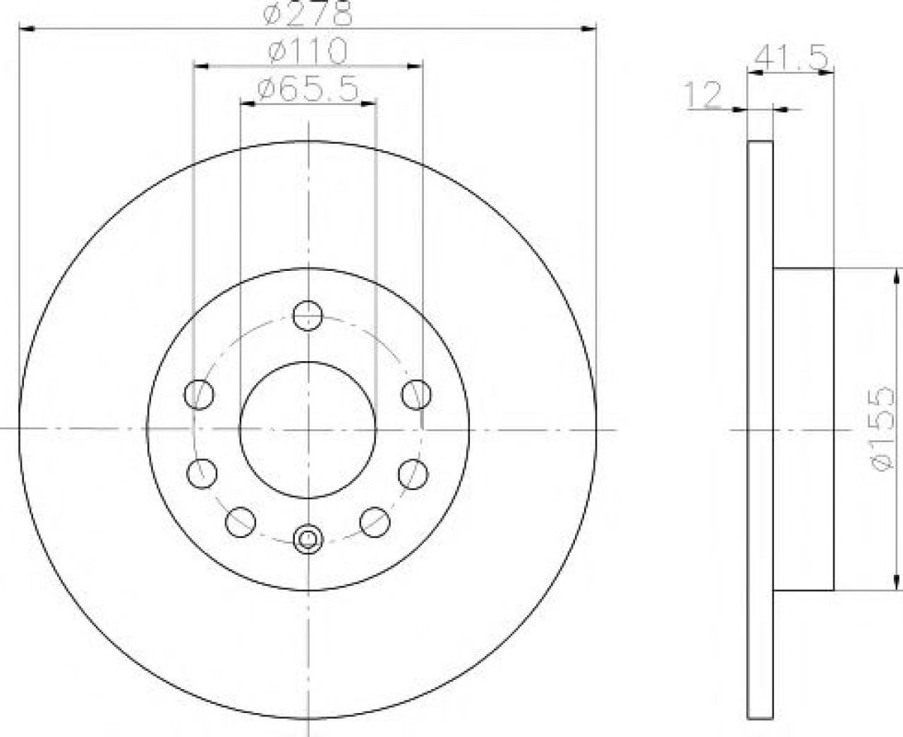 Disc frana SAAB 9-3 Combi (YS3F) (2005 - 2016) TEXTAR 92118503 piesa NOUA