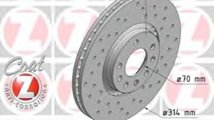 Disc frana SAAB 9-3 Combi (YS3F) (2005 - 2016) ZIMMERMANN 430.1499.52 piesa NOUA