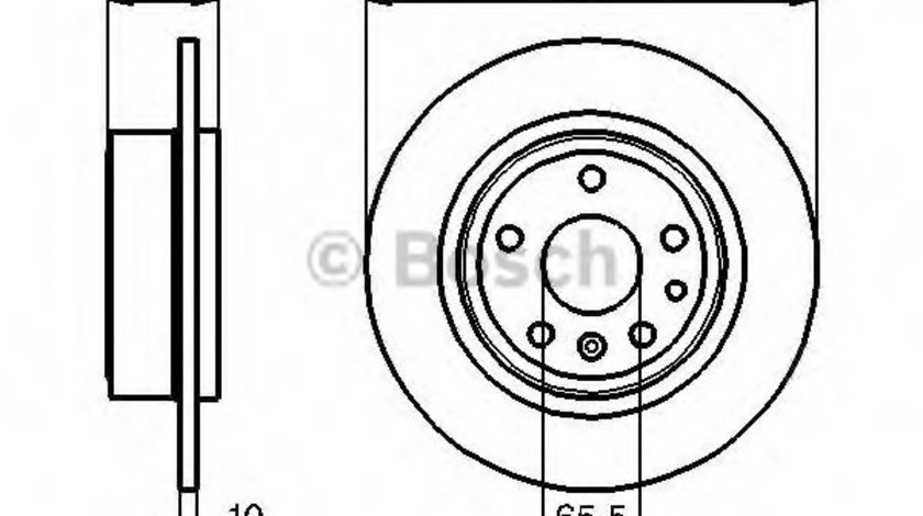 Disc frana SAAB 9-5 Combi (YS3E) (1998 - 2009) BOSCH 0 986 478 478 piesa NOUA