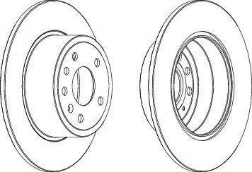 Disc frana SAAB 9-5 Combi (YS3E) (1998 - 2009) FERODO DDF811 piesa NOUA