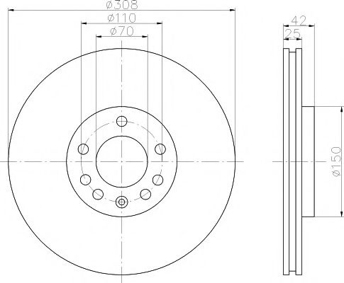Disc frana SAAB 9-5 Combi (YS3E) (1998 - 2009) TEXTAR 92110903 piesa NOUA